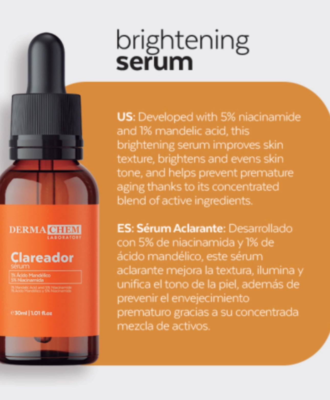 Serum Clareador brightening DermaChem